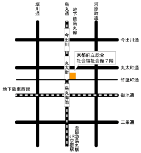 社団法人京都府介護支援専門員会|地図